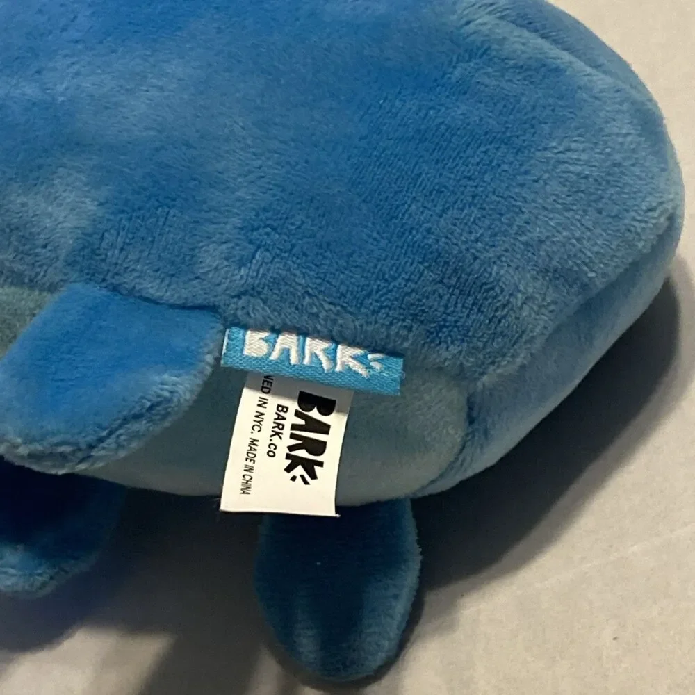 Bark Box Blue African Elephant Dog Toy Large Squeak Crinkle 8